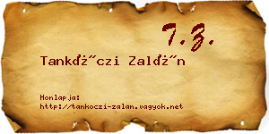 Tankóczi Zalán névjegykártya