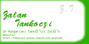 zalan tankoczi business card